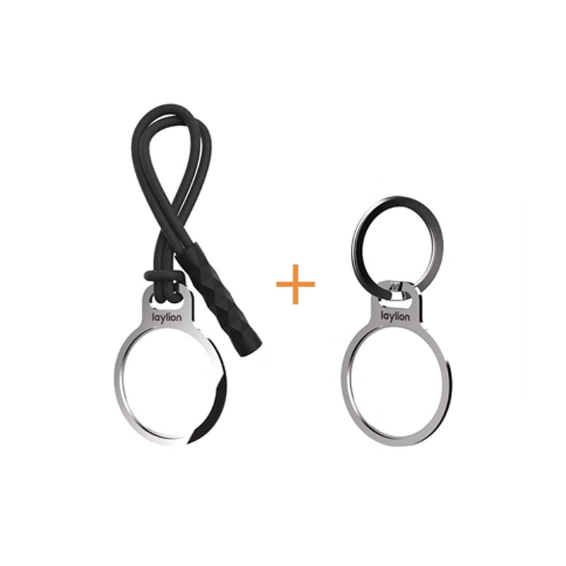 Stainless Airtag Holder With 1-Loop And 1-Keyring
