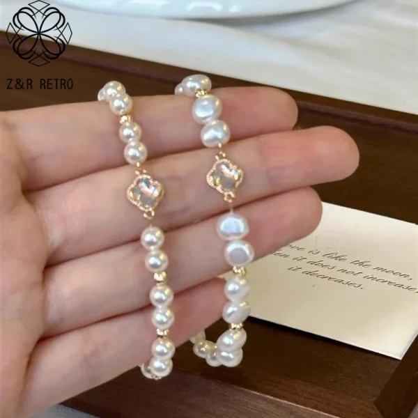New Arrival Pearl Clover Bracelet - Women's Luxury Niche Exquisite BFF Jewelry Elegant Designer Handpiece 2025